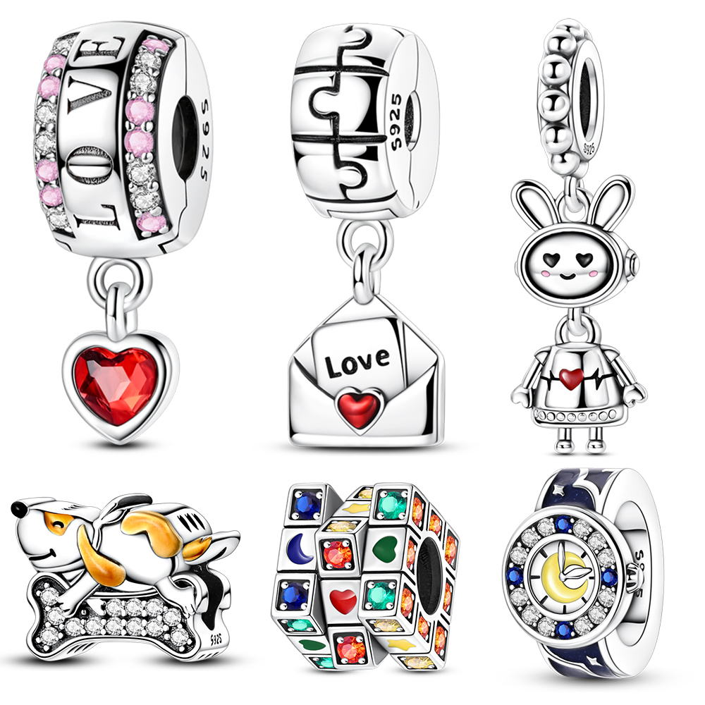 Jewelry Watches Brands - 925 스털링 실버 슬라이딩 페이스 토끼