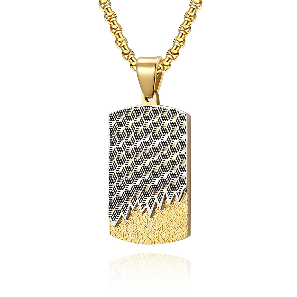 Mens Dog Tag Necklace - 남성용 스테인레스 스틸 개 태그 펜던트