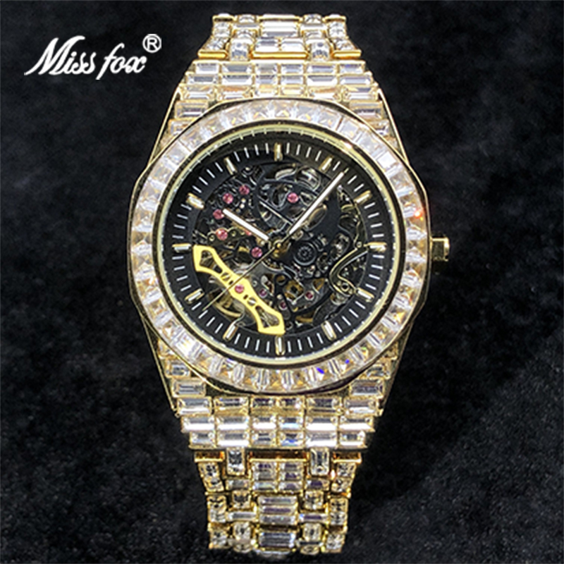 Jewelry Watches Brands - MISSFOX 남성용 기계식 시계, 스테인리스 스틸,