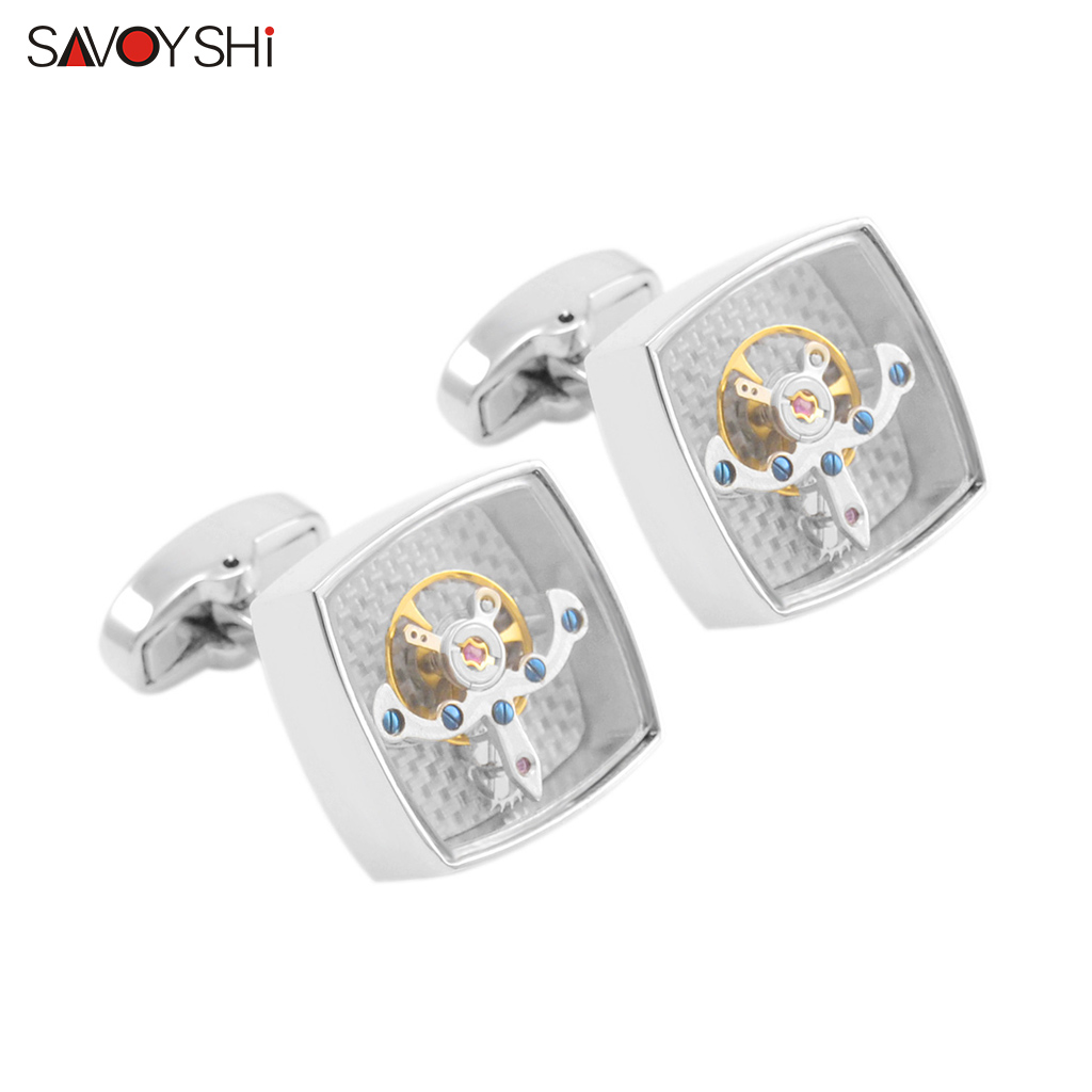 SAVOYSHI 기능성 뚜르비옹 시계 커프스 단추 남성 - Jewelry Watches Brands 리뷰 및 가격