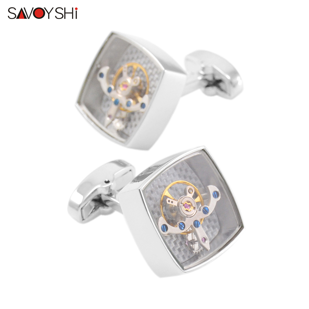 SAVOYSHI 기능성 뚜르비옹 시계 커프스 단추 남성 - Jewelry Watches Brands 리뷰 및 가격