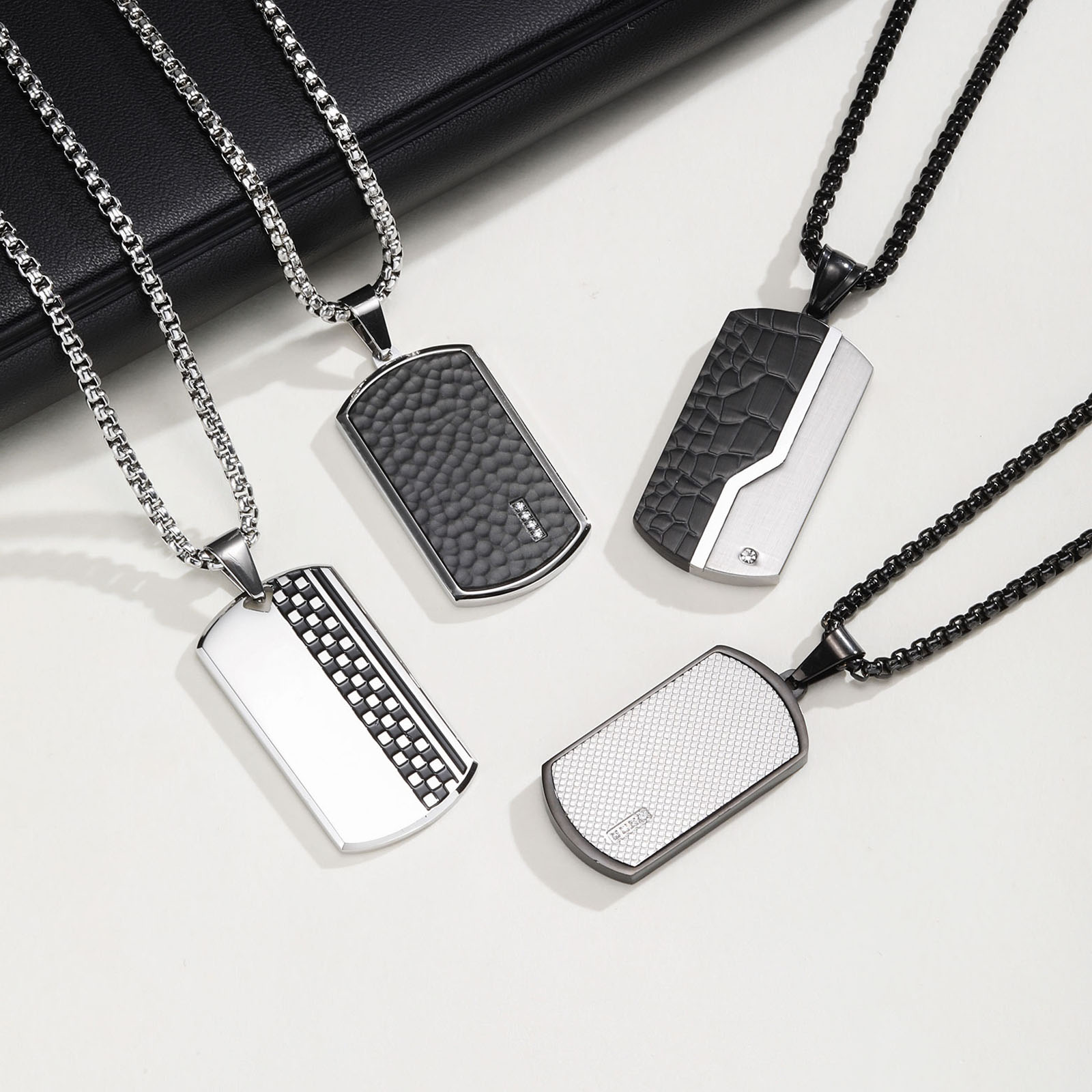 세련된 남성용 펜던트 목걸이, 스테인리스 스틸 도그 태 - Mens Dog Tag Necklace 리뷰 및 가격
