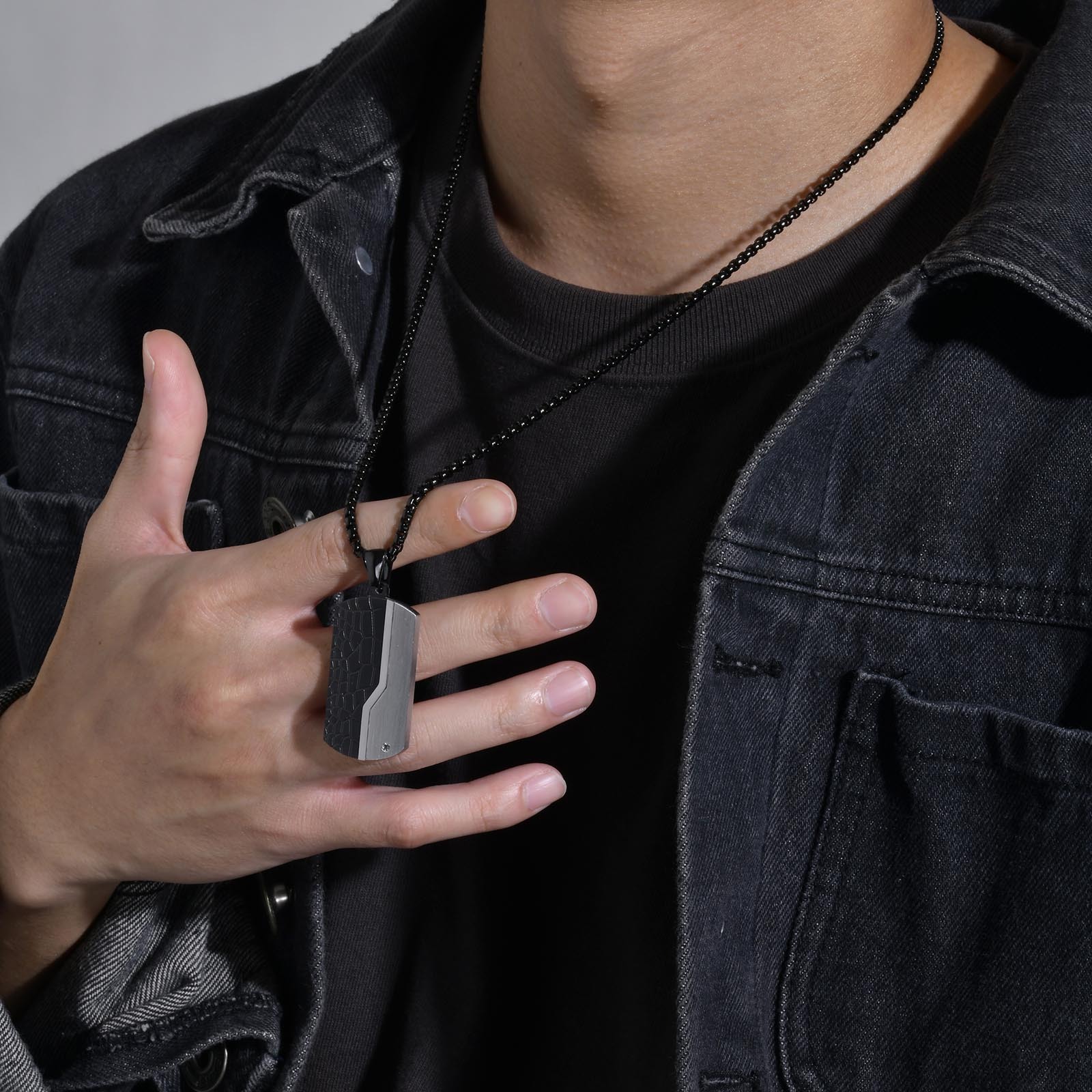 세련된 남성용 펜던트 목걸이, 스테인리스 스틸 도그 태 - Mens Dog Tag Necklace 리뷰 및 가격