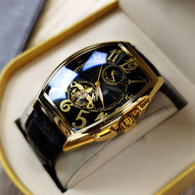 SEWOR 기계식 시계 남자 골드 뚜르 비옹 시계 배럴 - Seiko Watch Presage 리뷰 및 가격