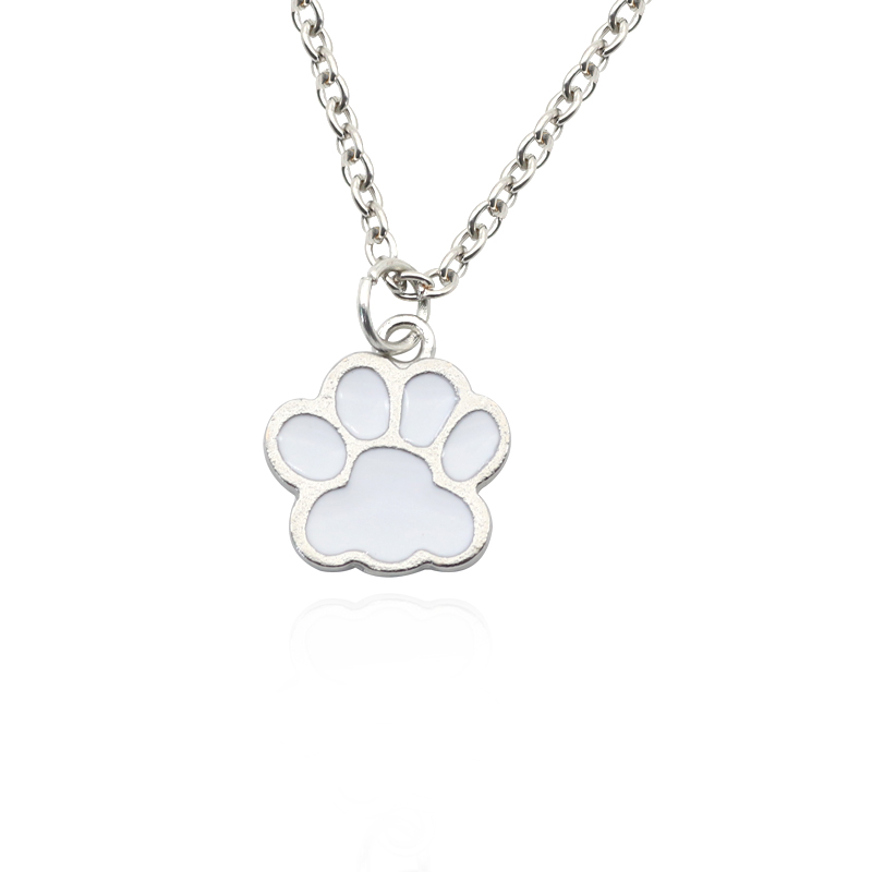여성용 개 발 고양이 발자국 목걸이, Kpop 동물 드 - Mens Dog Tag Necklace 리뷰 및 가격