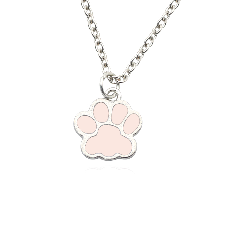 여성용 개 발 고양이 발자국 목걸이, Kpop 동물 드 - Mens Dog Tag Necklace 리뷰 및 가격