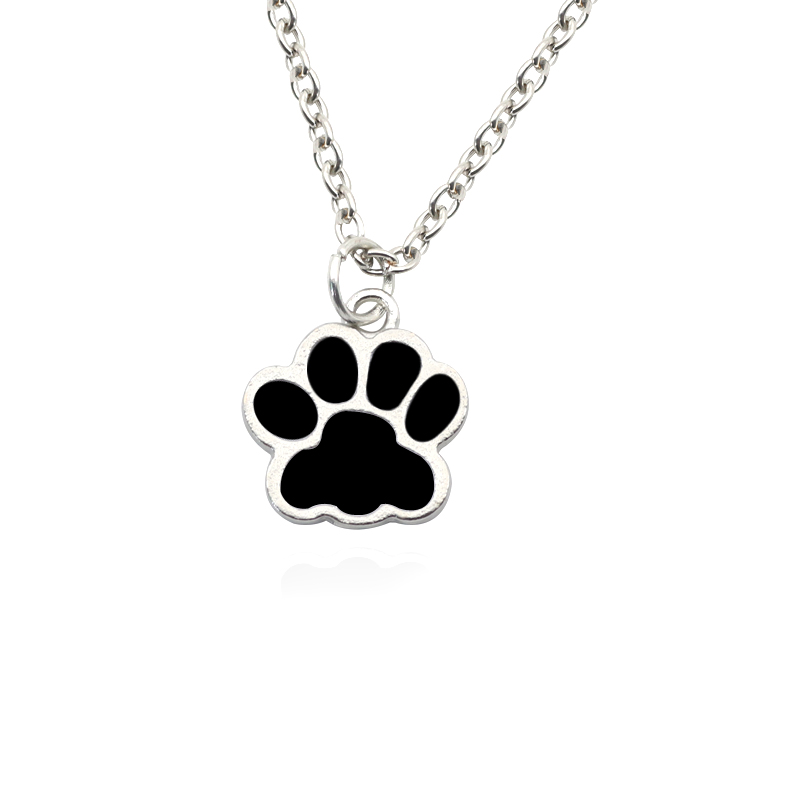 여성용 개 발 고양이 발자국 목걸이, Kpop 동물 드 - Mens Dog Tag Necklace 리뷰 및 가격