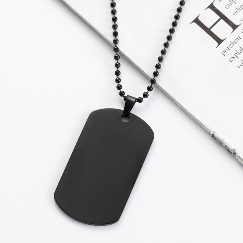 HNSP 무광 스테인리스 스틸 씰 펜던트 도그 태그 목 - Mens Dog Tag Necklace 리뷰 및 가격