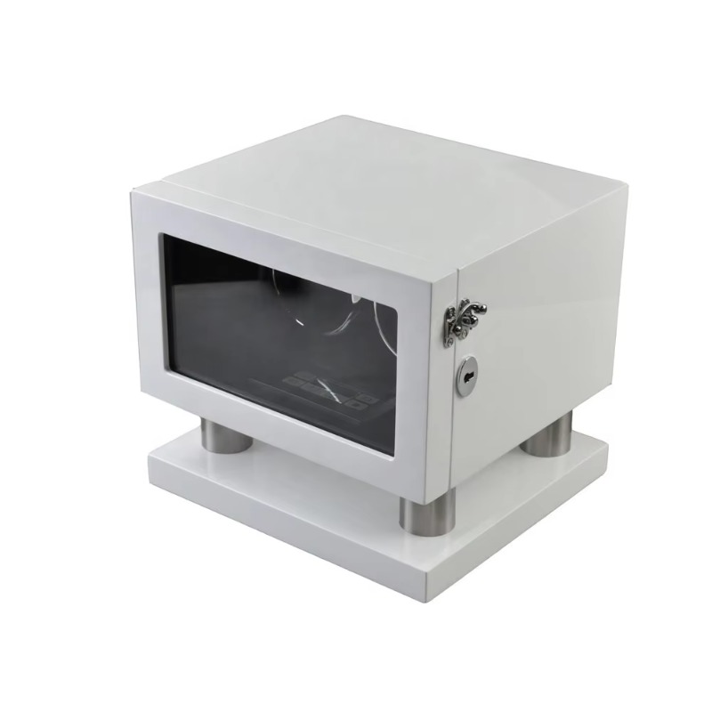 화이트 브라운 가죽 컨트롤러 자이로 오르빗 2 슬롯 회 - Automatic Watch Winder 리뷰 및 가격