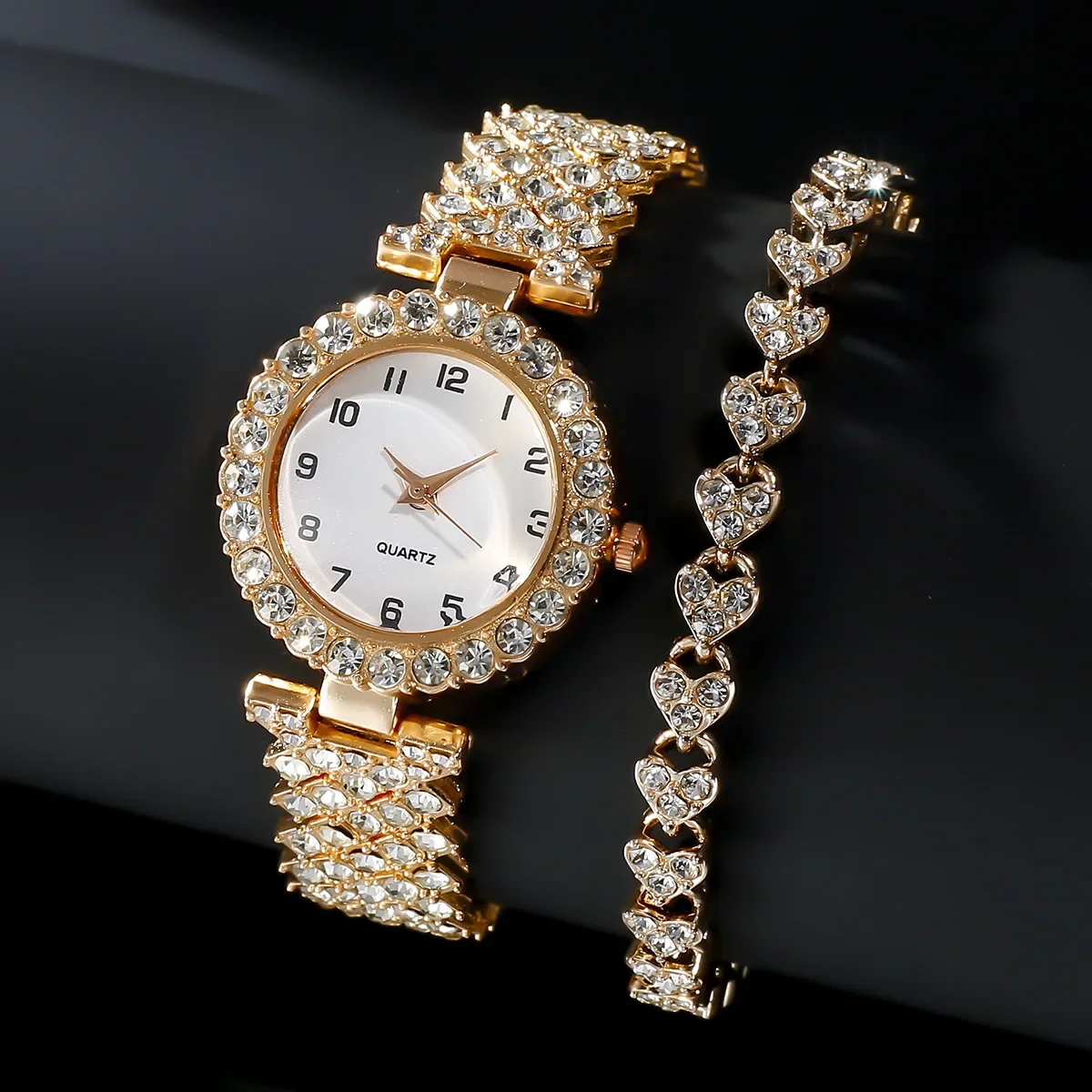 1개/2개 고급 패션 여성 시계 세트 실버 스트랩 여성 - Jewelry Watches Luxury 리뷰 및 가격