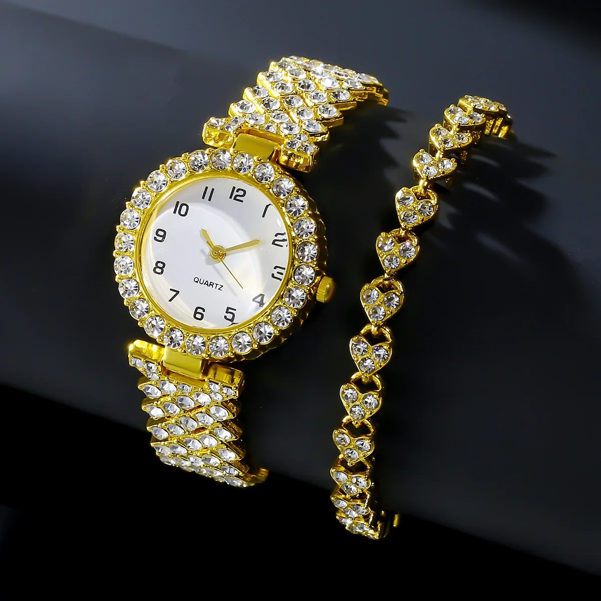 1개/2개 고급 패션 여성 시계 세트 실버 스트랩 여성 - Jewelry Watches Luxury 리뷰 및 가격