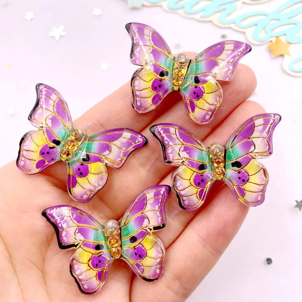 10pcs 다채로운 아름다운 나비 인형 플랫 백 라인  - Paradise Jewelry & Watches Llc Miami Photos 리뷰 및 가격