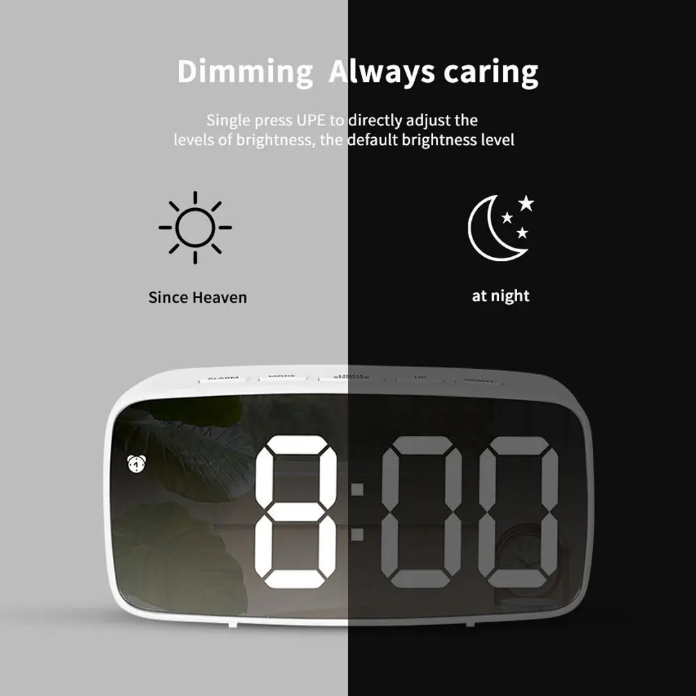아크릴 거울 알람 시계 전자 시계 책상 디지털 순간 침 - Moments Watches & Jewelry Burlington 리뷰 및 가격