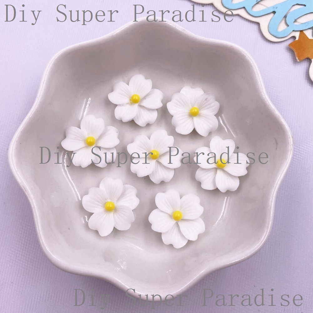 50Pcs 수지 다채로운 16mm 꽃 플랫 백 스톤 인 - Paradise Jewelry & Watches Llc Miami Photos 리뷰 및 가격