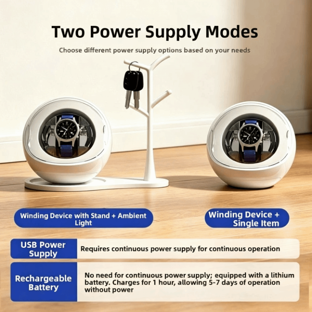 충전 및 연결 겸용 시계 와인더, 저소음 모터, 자동  - Automatic Watch Winder 리뷰 및 가격