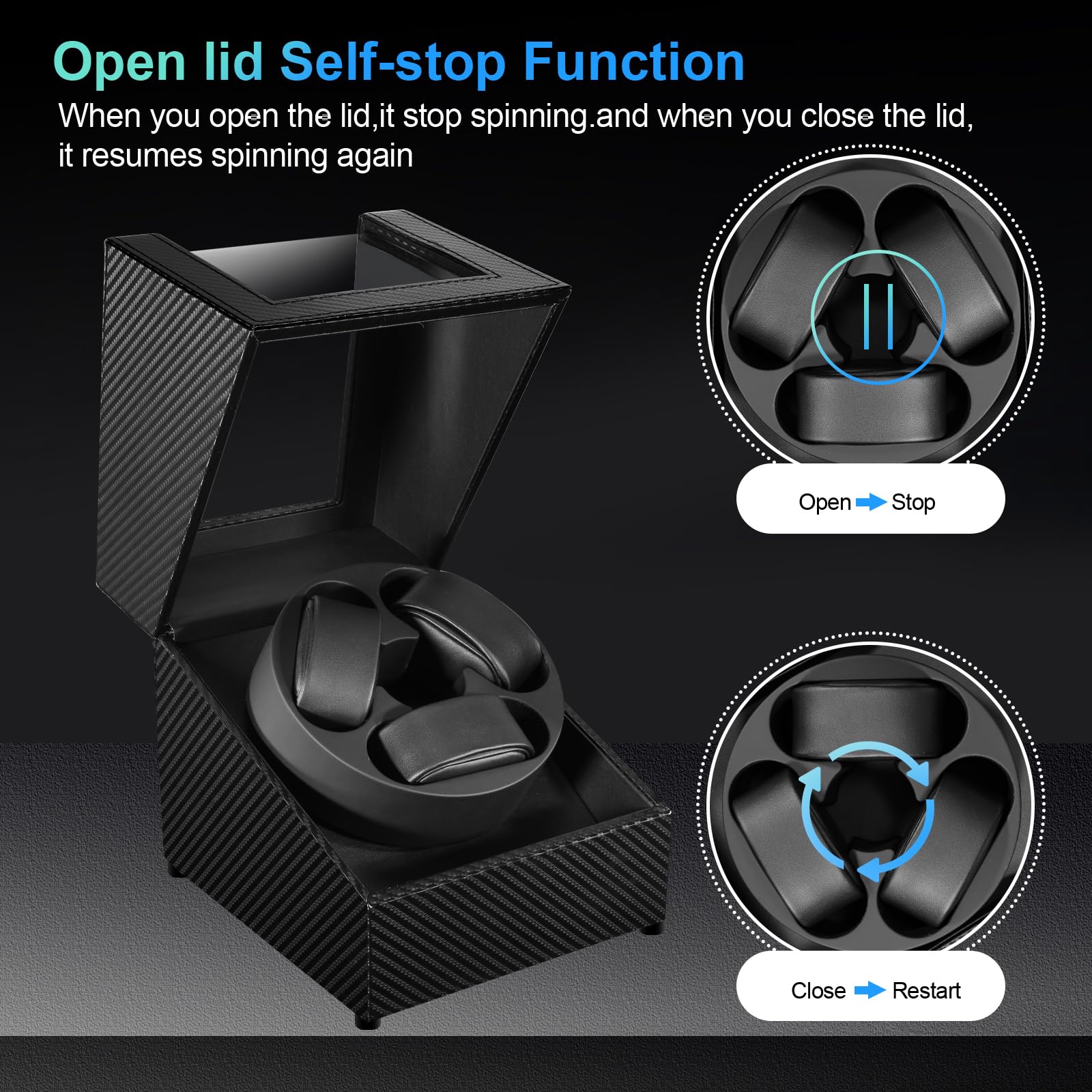 J&T 테크놀로지 자동 시계 와인더, LED 조명이 있 - Automatic Watch Winder 리뷰 및 가격