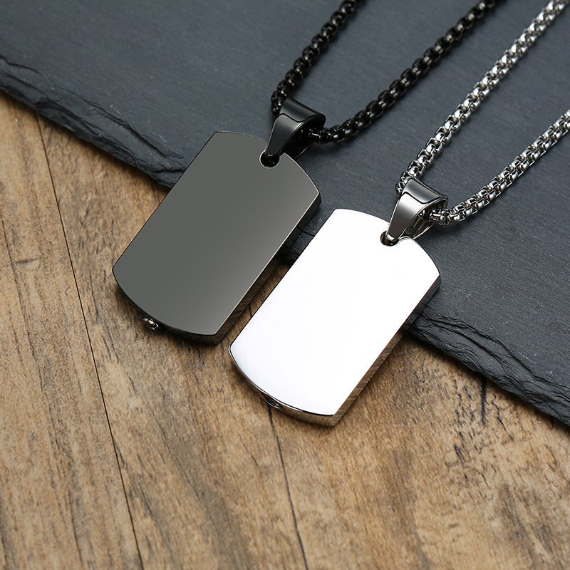 Vnox 남자 개 태그 컨테이너 펜던트 목걸이, 스테인 - Mens Dog Tag Necklace 리뷰 및 가격